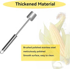 2 Pack Stainless Steel Corn Peeler for Corn on the Cob,Corn Peeler for Corn On The Cob,Corn Cutter to Corn Cob Stripper,for Restaurant, Home Kitchens