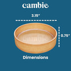 Cambie Square Vanilla Tart Shells, French Style Tart Shells, White Chocolate Coating (Round, 1 Count (Pack of 1))