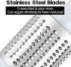 Cheese Grater Hand Crank, Rotary Vegetable Shredder with Handle and Strong Suction base, 3 in 1 Kitchen Speed Spin Veggie Slicer Nut Grinder for Pizza Top, Hash brown, Salad and More (Black)