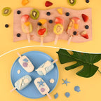 Sakolla Large Silicone Popsicle Molds Set of 3, Oval 4 Cavities Homemade Ice Pop Molds with 150 Wooden Sticks for Ice Cream, Cakesicles, Cake Pop (Pink)