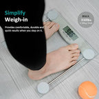 Digital Bathroom Scale for Body Weight, Precision Weighing Scale for Weight Loss, High Accuracy Measurements, 330 Pounds, Step on Technology