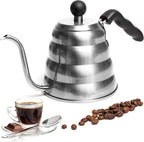 Mixpresso Gooseneck Pour Over Coffee Kettle, Barista Pour Control Design, Ideal for Coffee and Tea, High-Grade Stainless Steel 1.2 Liter 40 Oz, Induction Cooker Stovetop Kettle Stainless Steel