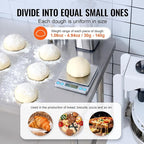 VEVOR Dough Divider,40PCS Manual Dough Divider Cutter,1.06oz - 4.94oz Dough Press Dough Cutting with 304 Stainless Steel Tray and Blade,Pastry Divider for Bakery,Restaurant,Commercial Food Preparation