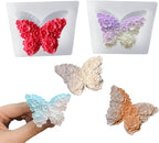 2 Pack Flower Butterfly Candle Mold, Floral Silicone Mold, Animal Plant Resin Mold for Soap Soy Wax Epoxy DIY Handcraft Home Ornaments Wedding Party Home Decoration