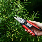 LIVINGO Precision Garden Pruning Shears - Straight Blade Floral Scissors with Non-Slip Handle for Trimming, 8.5" Gardening Clippers for Flowers, Herbs, Bonsai & Indoor Plants