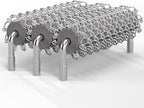 Replacement Brush Head for Bristle Free Grill Brush Compatible with HOUSE AGAIN Grill Cleaner,304 Stainless Steel Mesh+Safe Silicone Sponge Spinning Design Full-Angle Clean,Sturdy/Heat Resistant-3pcs