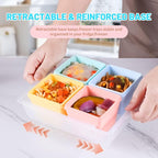 Gemice BPA-Free Silicone Freezer Molds with Base, Individual 8-Pack 1-Cup Portion Soup Cubes Freezer Tray with Lids for Food Storage, Oven & Dishwasher Safe, Silicone Freezer Containers for Meal Prep