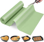 Silicone Baking Mat Roll - Non-stick Pastry Mat, Reusable Dough Rolling Mat Cookie Sheet, Non Slip Countertop Protector Mat, Counter Mat, Oven Mat