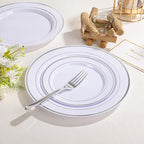SUT 600PCS Silver Plastic Silverware, Plastic Silverware Heavy Duty, Disposable Cutlery, 200 Forks,200 Spoons, 200 Knives for Party