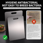 Katuchef Titanium Cutting Board 2025 New Upgrade Pure Titanium Cutting Boards for Kitchen Double Sided Cutting Boards Non Toxic,Hygiene Durable Chopping Board Suitable for Dishwasher Safe(15.35*11.02)