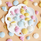 4 PCS Marine Theme Cake Fondant Silicone Mold Seashell Conch Starfish Baking Molds for DIY Cake Decoration Chocolate Candy Polymer Clay Crafting Projects