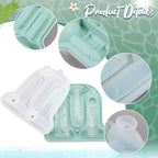 Hoolerry Ice Cube Molds Cube Trays Fun Shapes Silicone Ice Ball Maker with Lid for Whiskey Cocktails Juice Drinks Beverage Crafting Accessories White Elephant Gifting(Green,Classic Style)