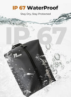 Vacuum Bags for Travel with Wireless Pump, IP67 Waterproof, Reusable Space Saver Compression Bags for Backpack, Suitcase, Home Storage(1 Pack + Pump)