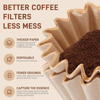 200 Pack Stagg [XF] Pour Over Coffee Paper Filters - Paper Coffee Filters Designed for the Stagg [XF] Drip Coffee Maker