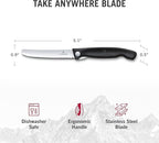 Victorinox Swiss Classic Foldable Paring Knife, Straight Edge Black 4.3 in