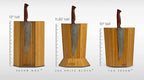 360KnifeBlock® MAX (black) ROTATING Magnetic Knife Block - MAX 12" tall with an array top slots SeriousEats/Food&Wine/ATK BEST Universal Knife Block - handmade in Washington