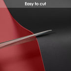 Leather Table Pad,1.8mm Thick,40x84 Inch,Dining Table Pad,Table Pads for Dining Room Table Rectangular,Table Protector for Dining Room Table,Dining Table Cover(Black+Wine Red,40x84)