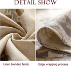 patdrea Designer Beige Extra Long Tablecloth for Rectangle Table,Elegant Linen Floral Pattern French Table Cloth,Decor Cover for Kitchen Dining Christmas,Thanksgiving,Party,67"x118"-Istana a