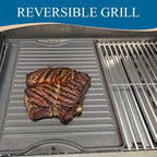 CA124B (1-Pack) 17.48x12.48 inches Cast Iron Griddle for Broil King Baron 320, 340, 420, 440, 490, Huntington 2122-64 2122-67 6020-54 6020-57 6020-64 6020-67 6023-89, Sterling 5020-54