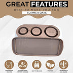 20-40 oz Ice Molds for Stanley Cup - Silicone Ice Cube Tray with Lid and Bin for Chilling Cocktails, Whiskey, Drinks, Coffee - BPA-Free, Easy Fill and Release Ice Maker Tray for Freezer