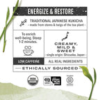 Numi Organic Kukicha Japanese Green Tea, 48 Green Tea Bags, Roasted Japanese Twig Tea, Caffeinated