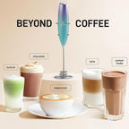 Zulay Kitchen Patented Tornado Triple Whisk Milk Frother with 4 Duracell Batteries – Handheld Foam Maker for Coffee, Lattes, Matcha & Hot Chocolate – Rich, Creamy Froth in Seconds