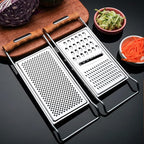 2 Pack Cheese Grater,Stainless Steel Zester Set of 2, Kitchen Flat Handheld Grater For Cheese, Chocolate, Spices, And Potato, Zucchini, Carrot, Apple (B style color)