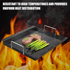 "17 Inch Full-Size Griddle Inserts for Charbroil Performance 2 Burner 463631410 463660421 463655621 463622514 463630422 463343015, Flat Top Griddle Plate Parts for Charbroil G460-0500-W1 G430-0016-W1"