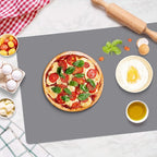 Gartful 25“x17”x0.03“ Silicone Mats for Kitchen Counter, Large Silicone Countertop Protector, Nonskid Heat Resistant Desk Saver Pad, Multipurpose Mat, Placemat, Dark Gray