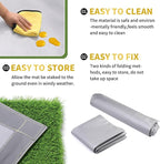 Under Grill Mat, 67 X 35 Inch BBQ Floor Mats, Deck Patio Protector Mat, Indoor Fireplace Mats Fire Pit Mats, Fire Resistant, Water Resistant, Oil Proof, Easy to Clean Reusable Outdoor Grill Mat