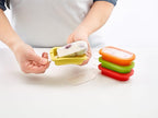 Lékué Set of 4 Stackable Popsicle Molds + Sticks & Lids | Homemade Freezer Ice Pops & Frozen Snacks | Flexible Platinum Silicone for Easy Fill & Unmold | Reusable & Dishwasher Safe| Multicolor