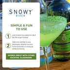 Snowy River Holly Green, Cocktail & Margarita Sugar Rimmer - Vibrant Color Glass Rimming Sugar with Medium Crystal Texture - 4oz