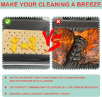 Foodi Air Frying Combo Crisper Basket for Ninja FG551 Smart Indoor Grill, Non-Stick Air Fryer Basket for Ninja Air Fryer Grills DG551/DG651 Accessories, with Disposable Perforated Paper Liners,100PCS