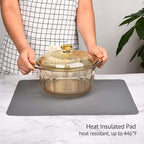 Silicone Mats for Kitchen Counter, Thicker 0.06", 25 x 17 inches Multipurpose Table Mat, Silicone Pad Desk Work Mat, Nonstick Nonskid Heat-Resistant Pad, Placemat, Dark Gray, 2PCS