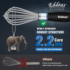 Mini Whisks - 600°F Heat Resistant Small Whisks For Cooking, Heavy Duty Stainless Steel Kitchen Balloon Tiny Whisk, Suitable for Egg, Espresso, Hot chocolate, sauces （7" & 5.5 inch ）