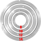 HLMOptimo Lazy Susan Bearing 12 inch Aluminum Turntable Ball Bearing, Heavy Duty Turner Bearing Silent Turntable Bearing Swivel Turntable Bearing 8/10/12/14 inch (12 inch)