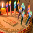 by Tugba Aydan - 24 Count Birthday Cake Candles Happy Birthday Candles Colorful Candles Holders Included