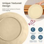 Homienly 24 PCS Premium Wheat Straw Dishes Set for 6, Reusable Plates and Bowls Sets,Cups,Lightweight & Unbreakable Dishwasher and Microwave Safe Dinnerware Sets for Kitchen,Outdoor- Beige
