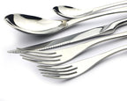 5-Piece 18/10 Stainless Steel Serrated Steak Knife Flatware Set, Service for 1