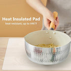 Gartful Silicone Mats for Kitchen Counter, Large Silicone Countertop Protector 25" by 17", Nonskid Heat Resistant Desk Saver Pad, Multipurpose Mat, Placemat, Translucent