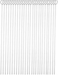 12 Inch Long Metal BBQ Kabob, Stainless Steel Skewers Shish Kebab Skewers 30 Pack (12Inch BBQ Skewers-30p)