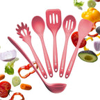 Starpack 'Like a Boss' XL Premium Silicone Cooking Utensils Set (6 Pcs) 13" - Heat Resistant Kitchen Utensils 600°F - Non-Stick Silicone Utensil Set - Large Kitchen Utensils Set for Cooking & Serving