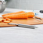 Restaurantware-German Standard 7.6 Inch Vegetable Peelers, 6 Dishwashable Hand Peelers - Ultra Sharp Blades, Ergonomic Handles, Stainless Steel Potato Peeler, For Zucchini, Carrot, Or, More