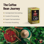 Pour Over Vietnamese Coffee – Saigondan Joyful | Medium Roast | Arabica Bourbon | Instant Specialty Coffee | Small Batch Roasted | Direct Trade | Notes of Orange Blossom | 18 Sachets