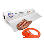 White Butcher Paper 36" x 12000" (1000 feet) with Cutter - USA-Made Natural Butcher Paper Roll for Meat & Fish - Uncoated, Unwaxed & Food-Grade Material for Smoker, Grilling & BBQ by IDL Packaging
