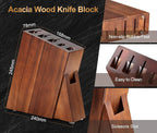 XINZUO Damascus 7-Piece Kitchen Chef Knife Block Set,Professional Sharp Cutting Knife Set with Block,Pakkawood Handle,Chef Gift Box