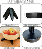 Wooden Trivets for Hot Dishes, Tree Shape Trivet Set, 4 Walnut Wood + 1 Stand stored Like a Christmas Tree,Foldable Kitchen Wooden Trivet,for Hot Dishes、Pot、Bowl、Teapot、Hot Pot Holder (White)