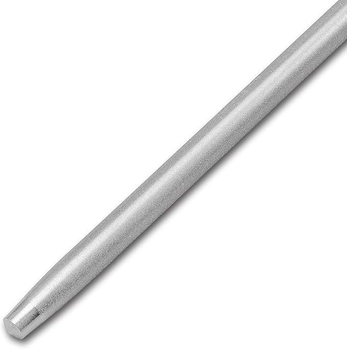 Premium Diamond Finished Black Carbon Steel Knife Sharpening Rod, 12 Inch