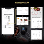 INKBIRD WIFI Sous Vide Cooker & 44PCS Vacuum Sealer Pump Sous Vide Starter Kits with 30PCS Sous Vide Bags, Recipes on APP,1000W Sous-Vide Machine for Steak