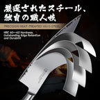 Purple Dragon Knife Set, 3Pcs Kitchen Knives Set, German VG10 Steel Japanese Chef Knife 7.8 Inch Santoku Knife 7 Inch Utility Knife 5.1 Inch, Razor-Sharp Knives with Gift Box